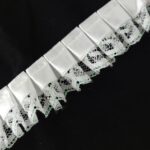 Iridescent Lace With 5/8" Pleated Ribbon